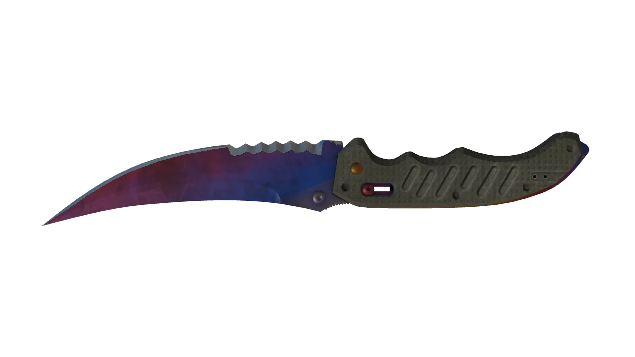 Flip Knife | Marble Fade seed #607, back