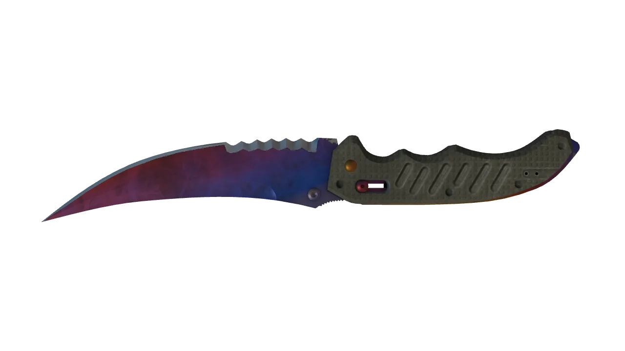 Flip Knife | Marble Fade seed #688, back