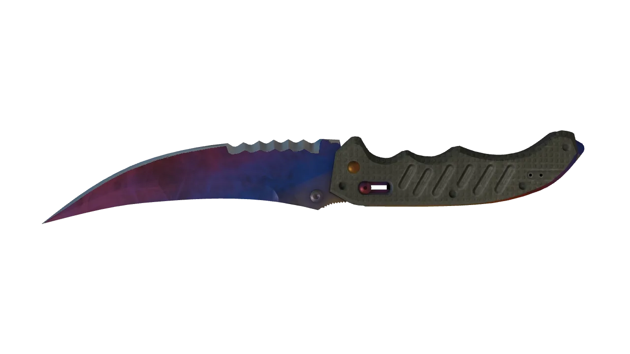 Flip Knife | Marble Fade seed #702, back