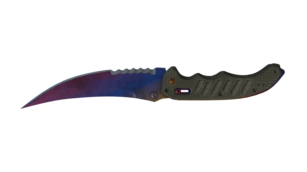 Flip Knife | Marble Fade seed #725, back