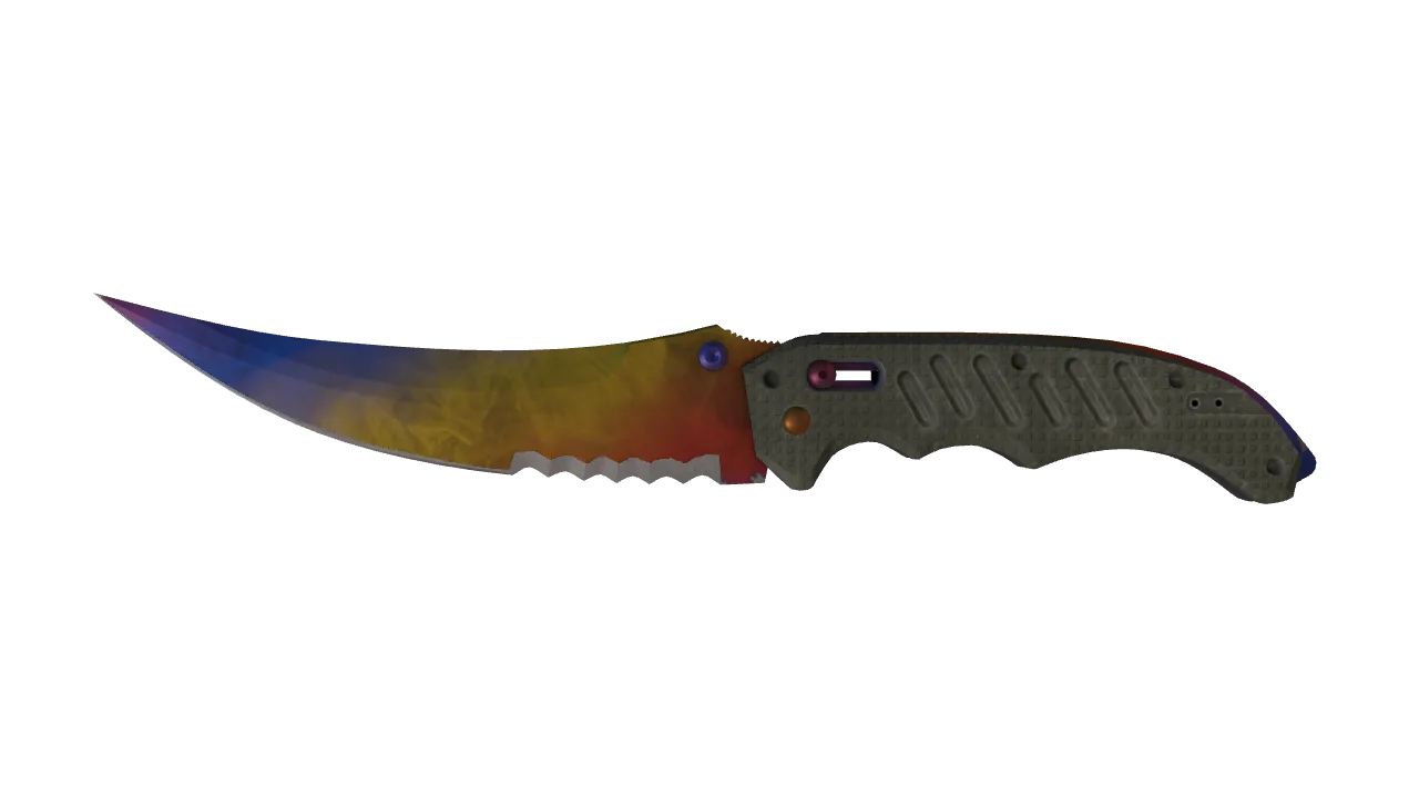 Flip Knife | Marble Fade seed #868, front