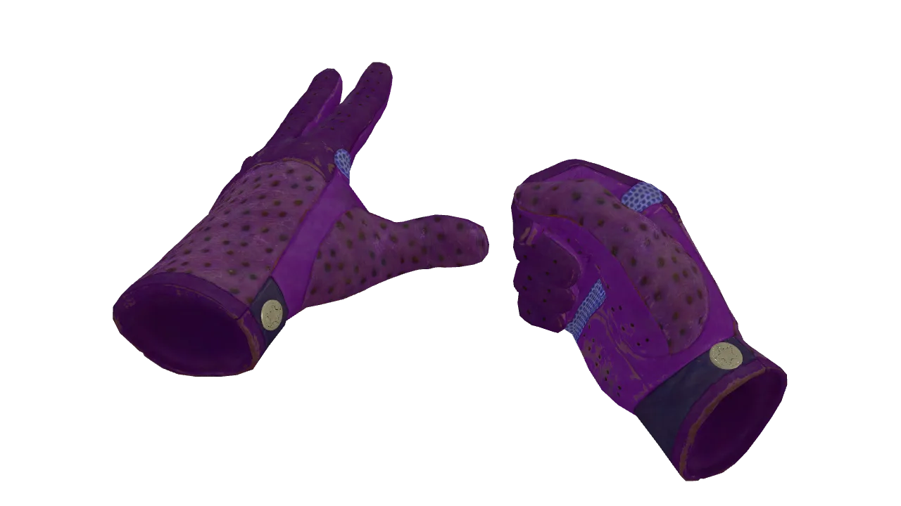 ★ Driver Gloves | Plum Quill (Field-Tested) — Dust II light, front