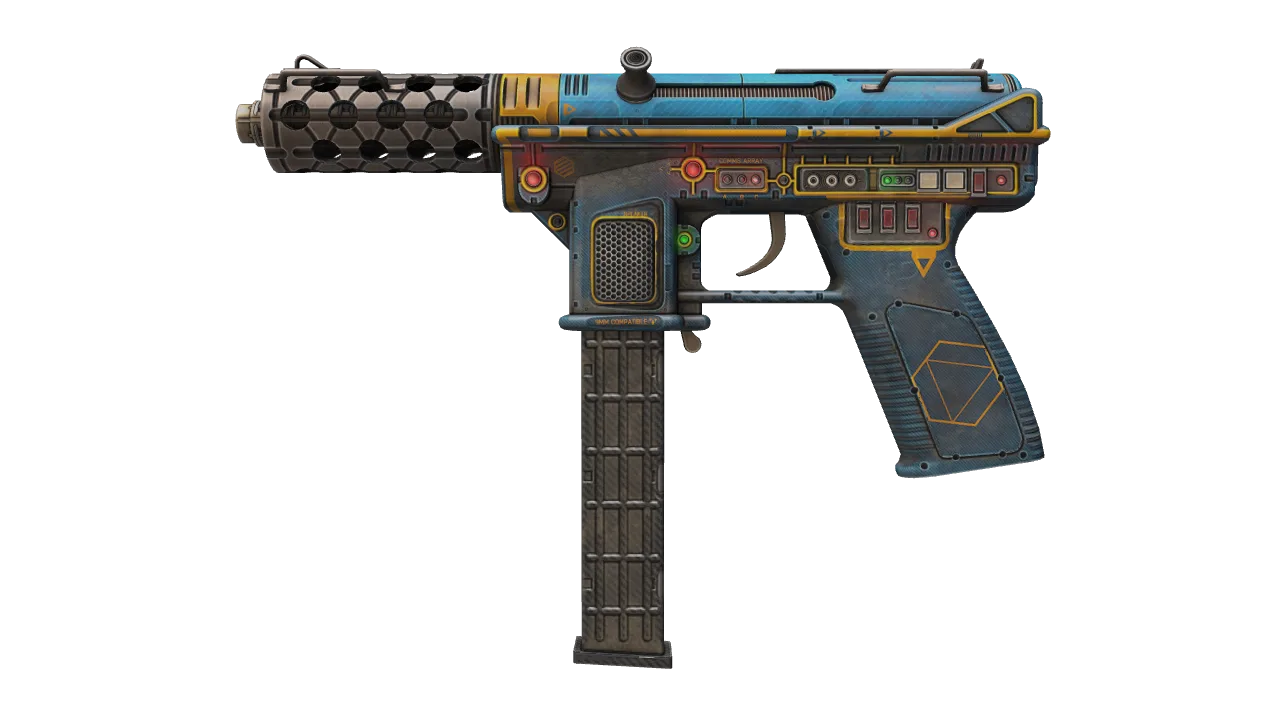 Souvenir Tec-9 | Remote Control (Minimal Wear) — Dust II light, front