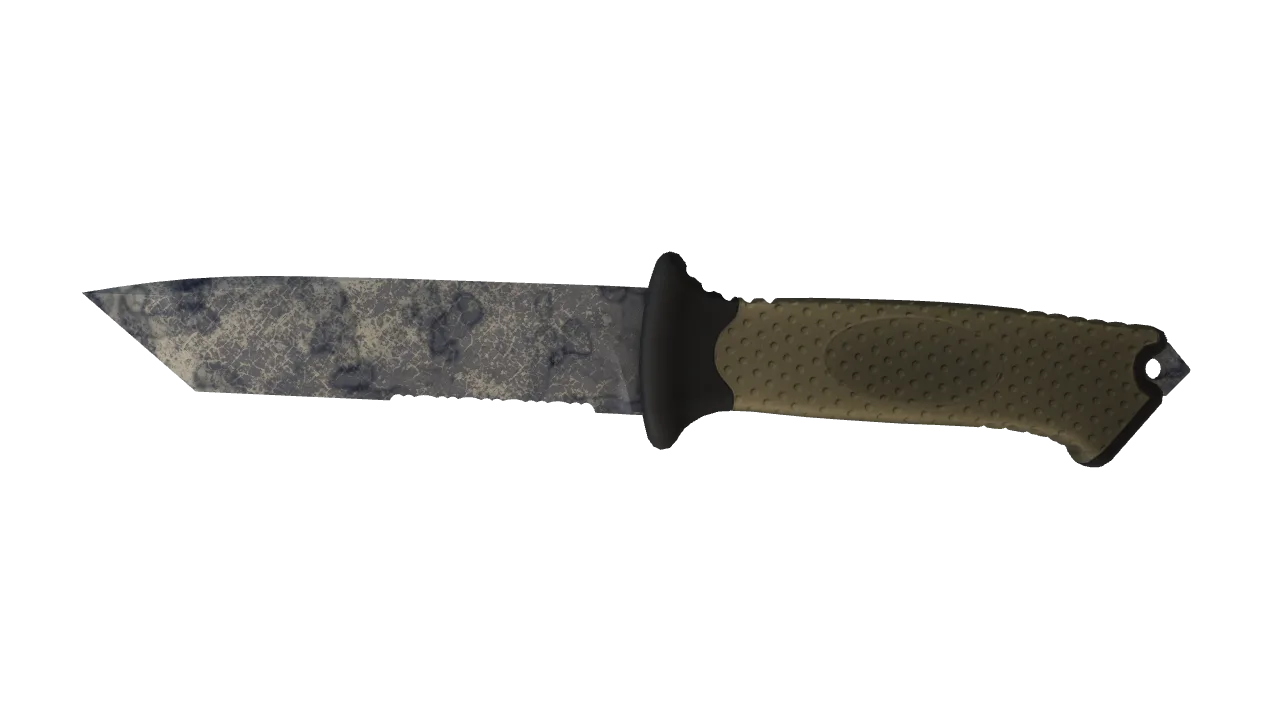 ★ Ursus Knife | Stained (Battle-Scarred) — Dust II light, front
