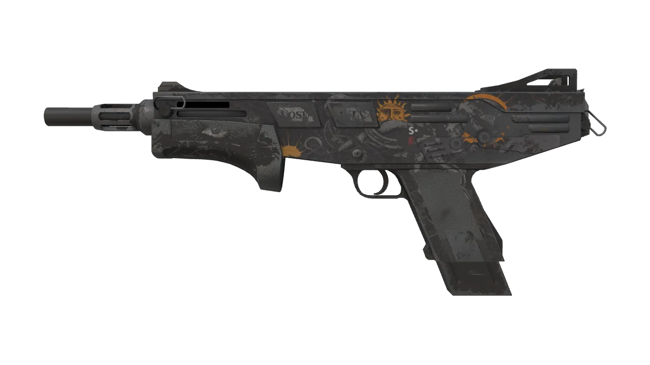 MAG-7 | Foresight (Well-Worn) — Dust II light, front