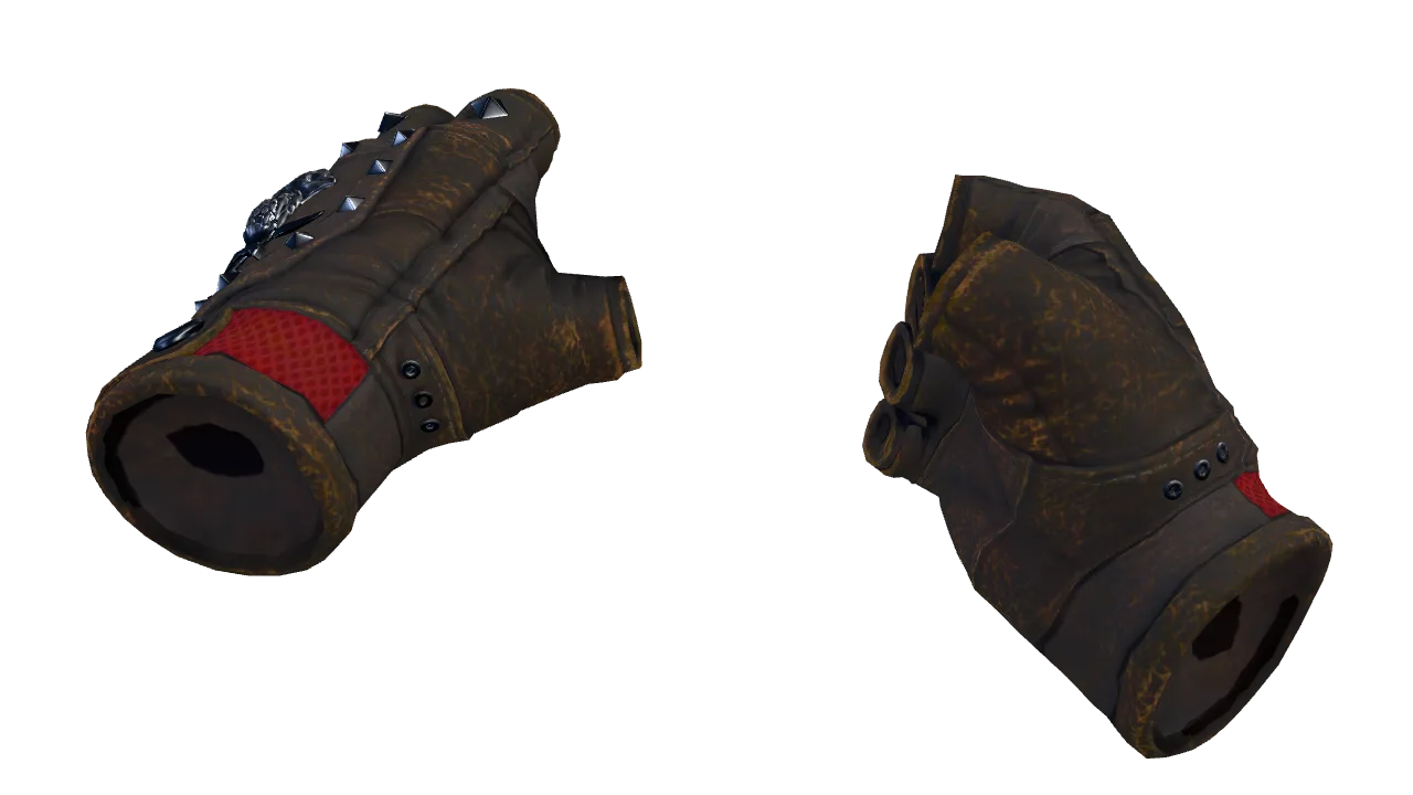 ★ Bloodhound Gloves | Charred (Well-Worn) — Dust II light, front