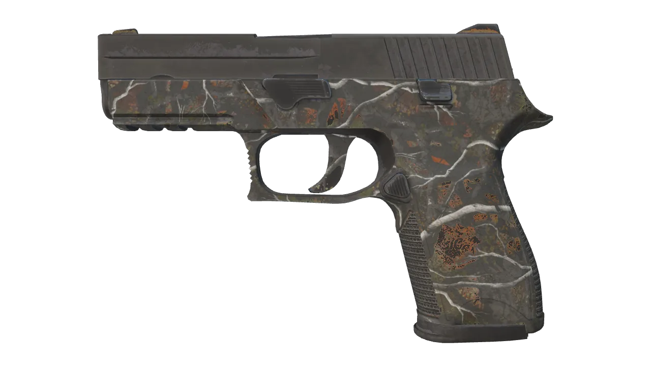 P250 | Small Game (Battle-Scarred) — Dust II light, front