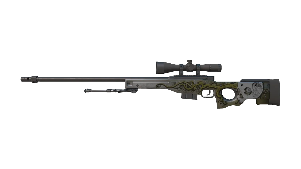 AWP | Worm God (Factory New) — Dust II light, front