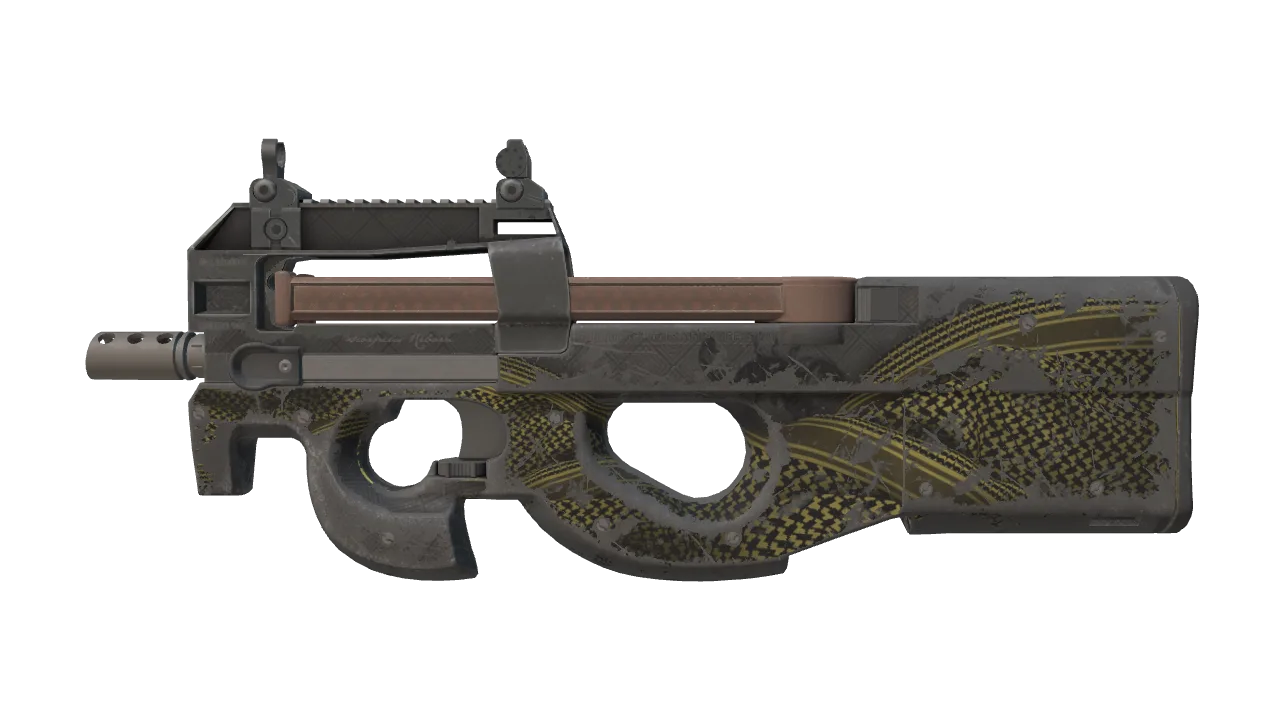 Souvenir P90 | Desert Warfare (Battle-Scarred) — Dust II light, front