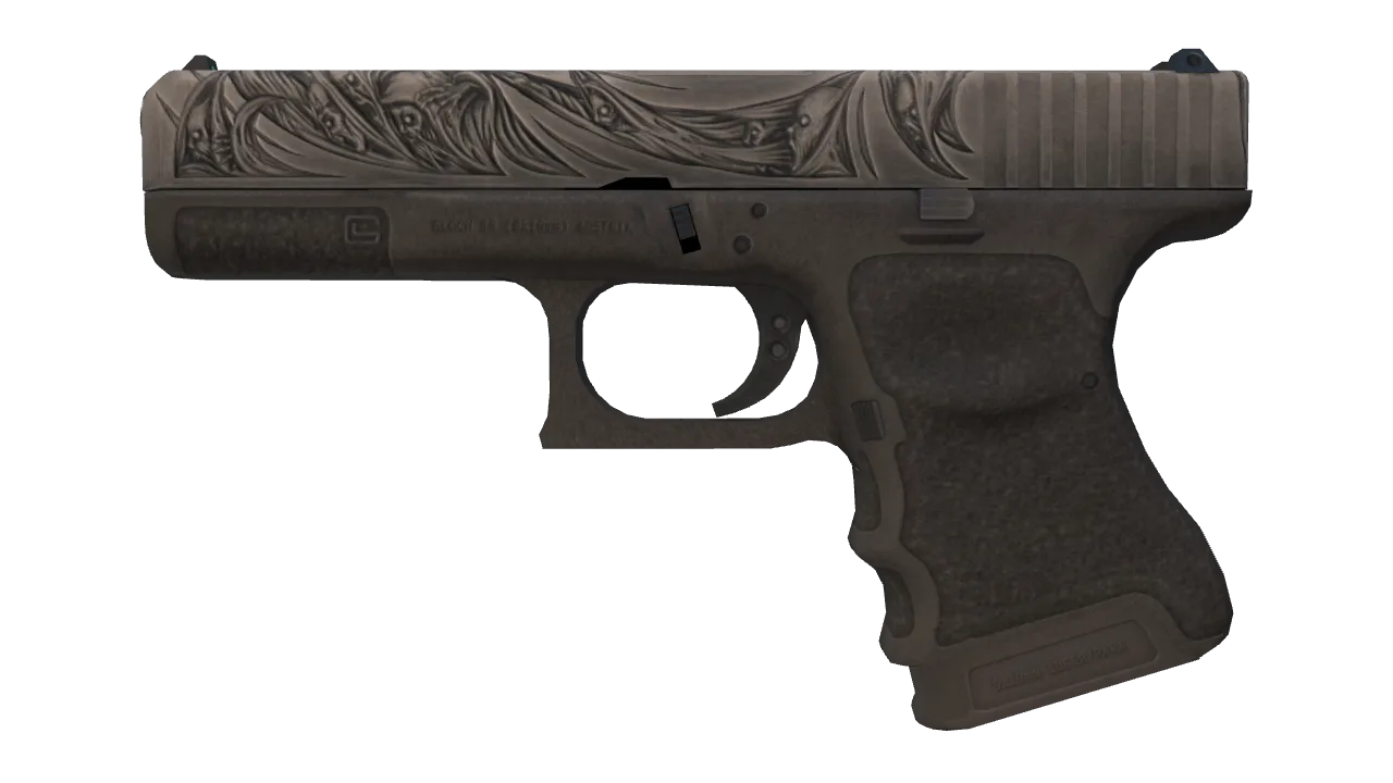 StatTrak™ Glock-18 | Wraiths (Field-Tested) — Dust II light, front