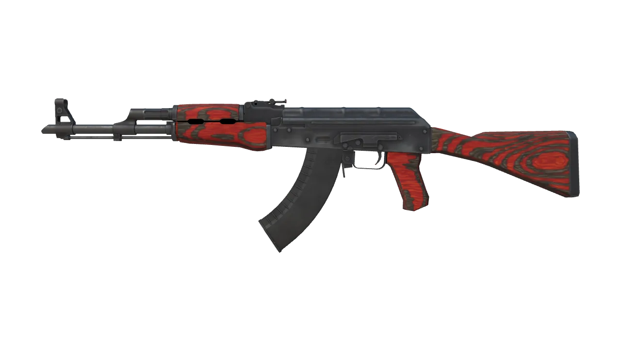 Souvenir AK-47 | Red Laminate (Field-Tested) — Dust II light, front