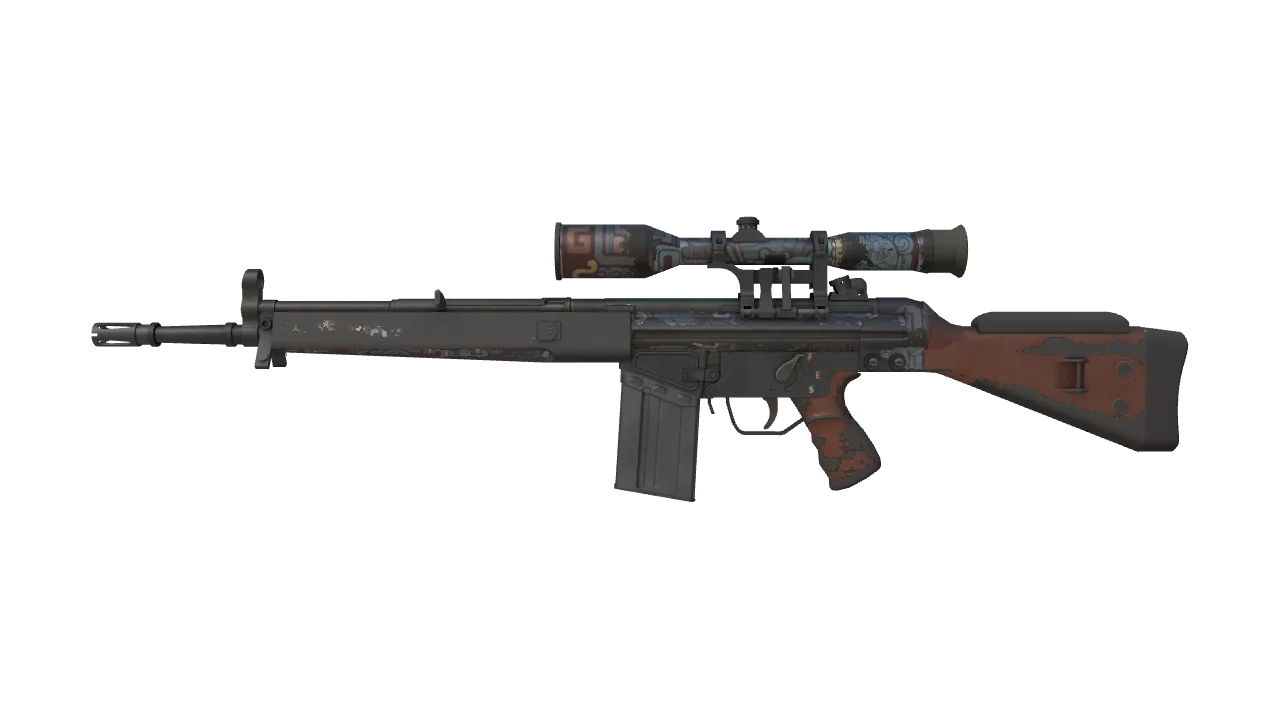 G3SG1 | Ancient Ritual (Battle-Scarred) — Dust II light, front