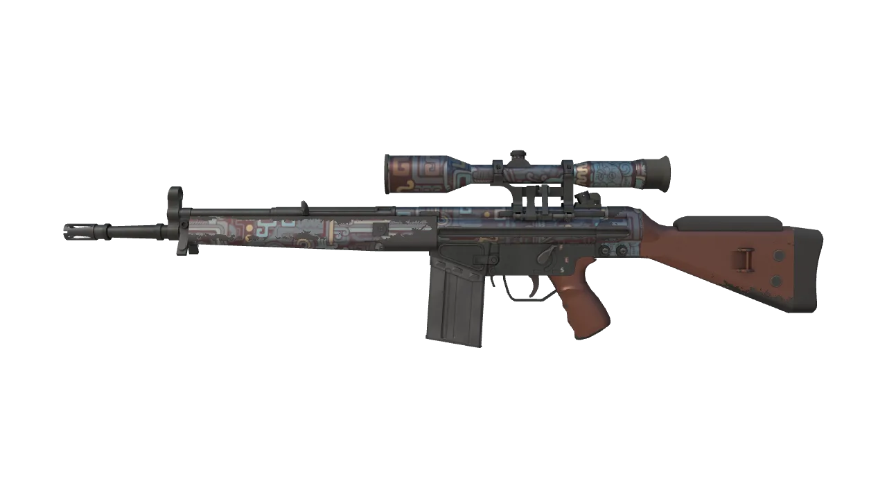 G3SG1 | Ancient Ritual (Field-Tested) — Dust II light, front