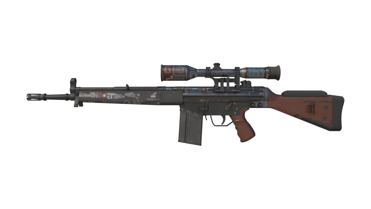 G3SG1 | Ancient Ritual (Well-Worn) — Dust II light, front