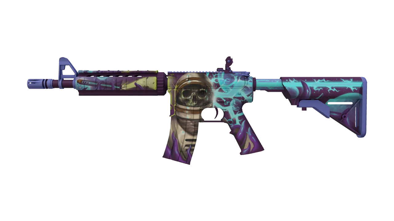 Souvenir M4A4 | Desolate Space (Minimal Wear) — Dust II light, front