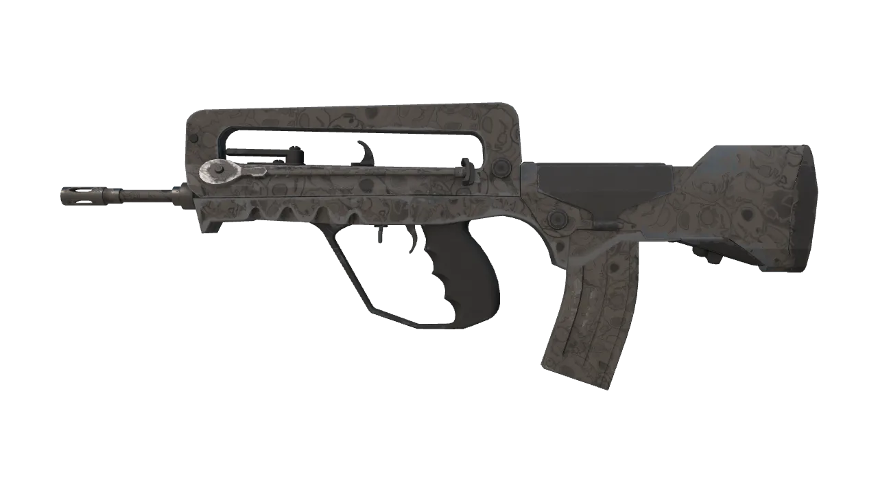 StatTrak™ FAMAS | Doomkitty (Field-Tested) — Dust II light, front