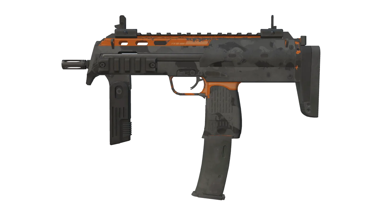 MP7 | Urban Hazard (Battle-Scarred) — Dust II light, front