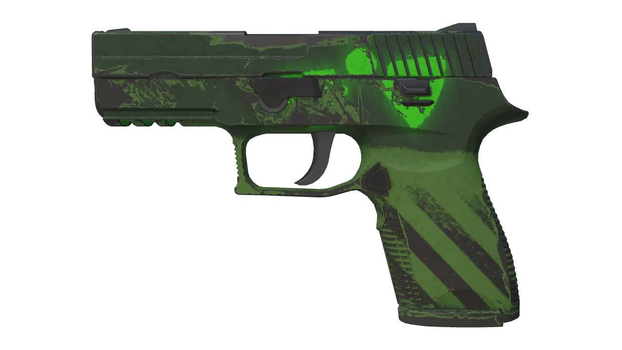 P250 | Nuclear Threat (Field-Tested) — Dust II light, front