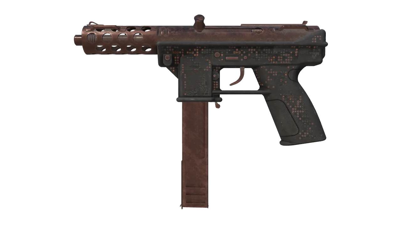 Tec-9 | Perimeter (Battle-Scarred) — Dust II light, front