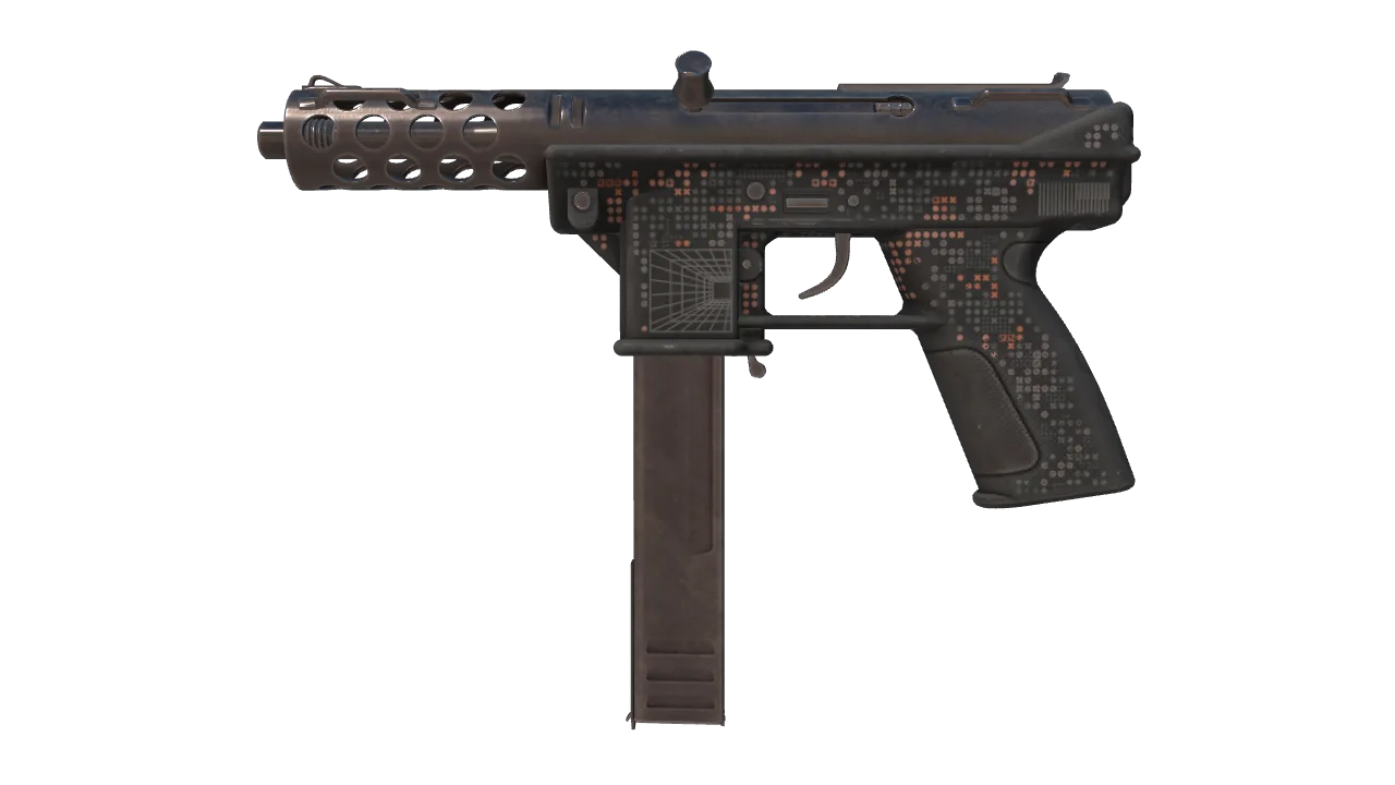 Souvenir Tec-9 | Perimeter (Field-Tested) — Dust II light, front