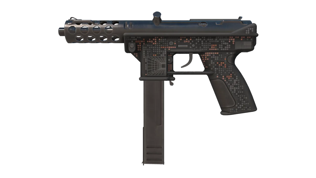 Tec-9 | Perimeter (Minimal Wear) — Dust II light, front