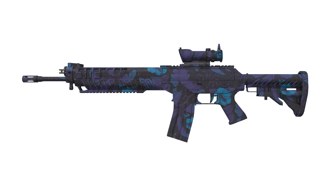 SG 553 | Aloha (Factory New) — Dust II light, front