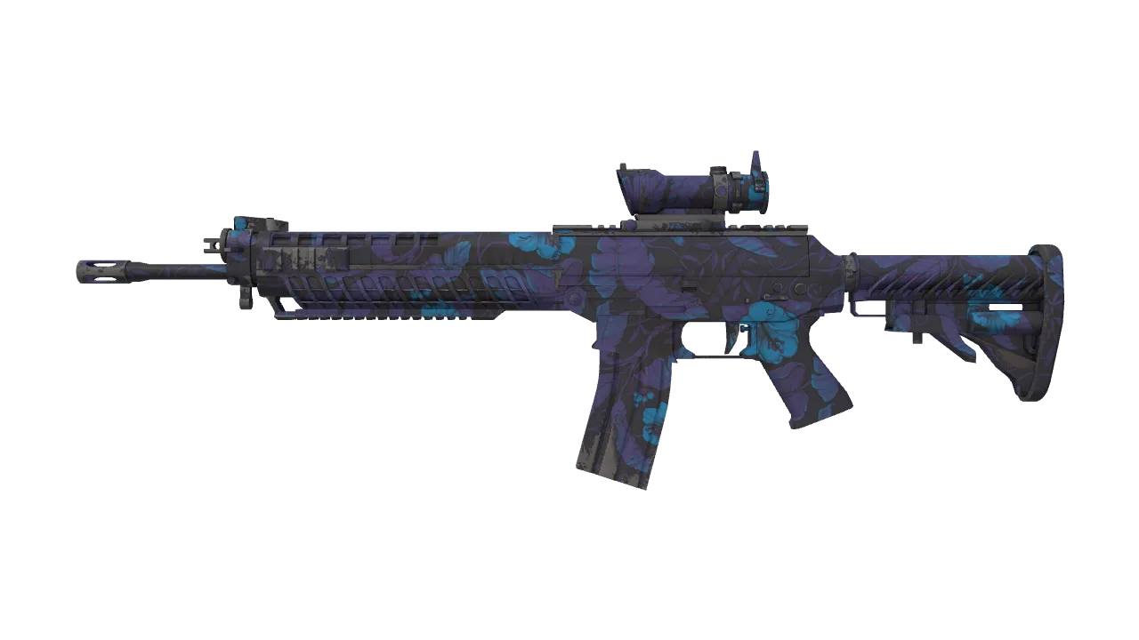 Souvenir SG 553 | Aloha (Minimal Wear) — Dust II light, front