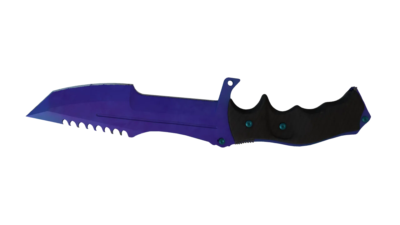 Huntsman Knife | Doppler (Sapphire) seed #150, back
