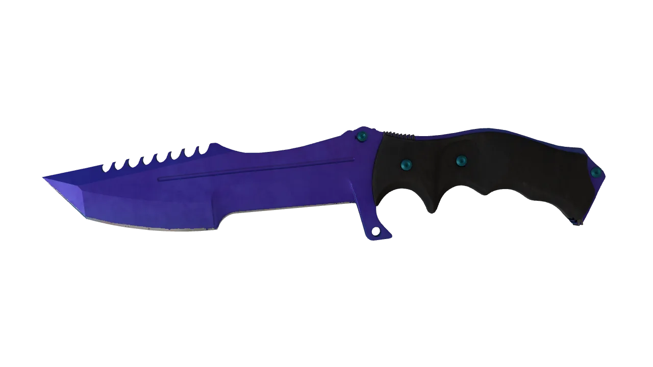 Huntsman Knife | Doppler (Sapphire) seed #152, front
