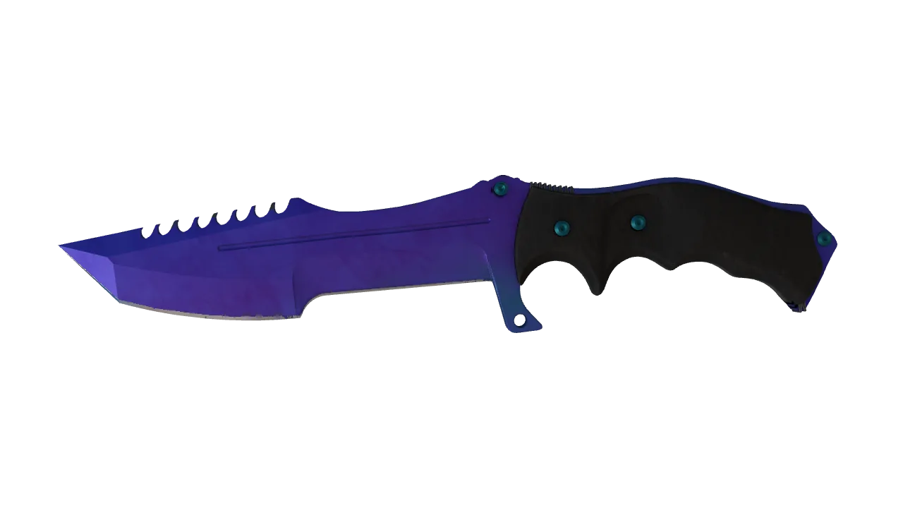 Huntsman Knife | Doppler (Sapphire) seed #169, front