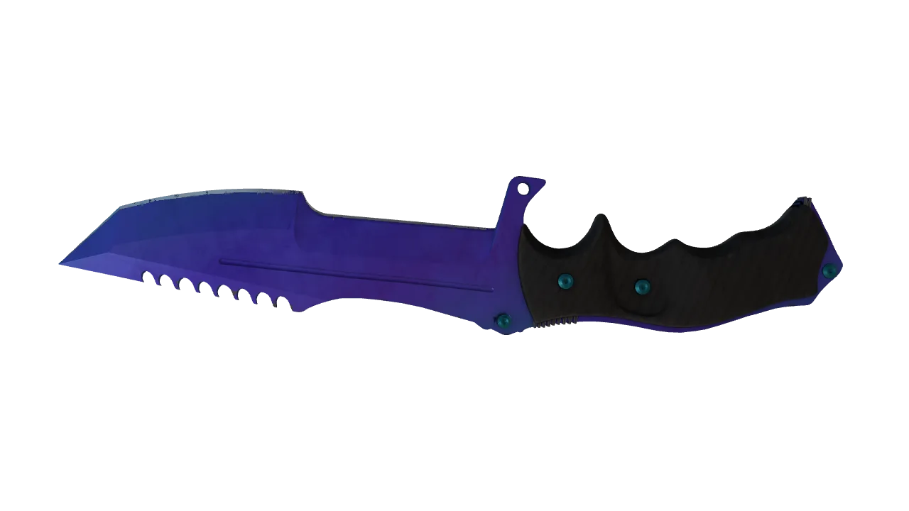 Huntsman Knife | Doppler (Sapphire) seed #213, back
