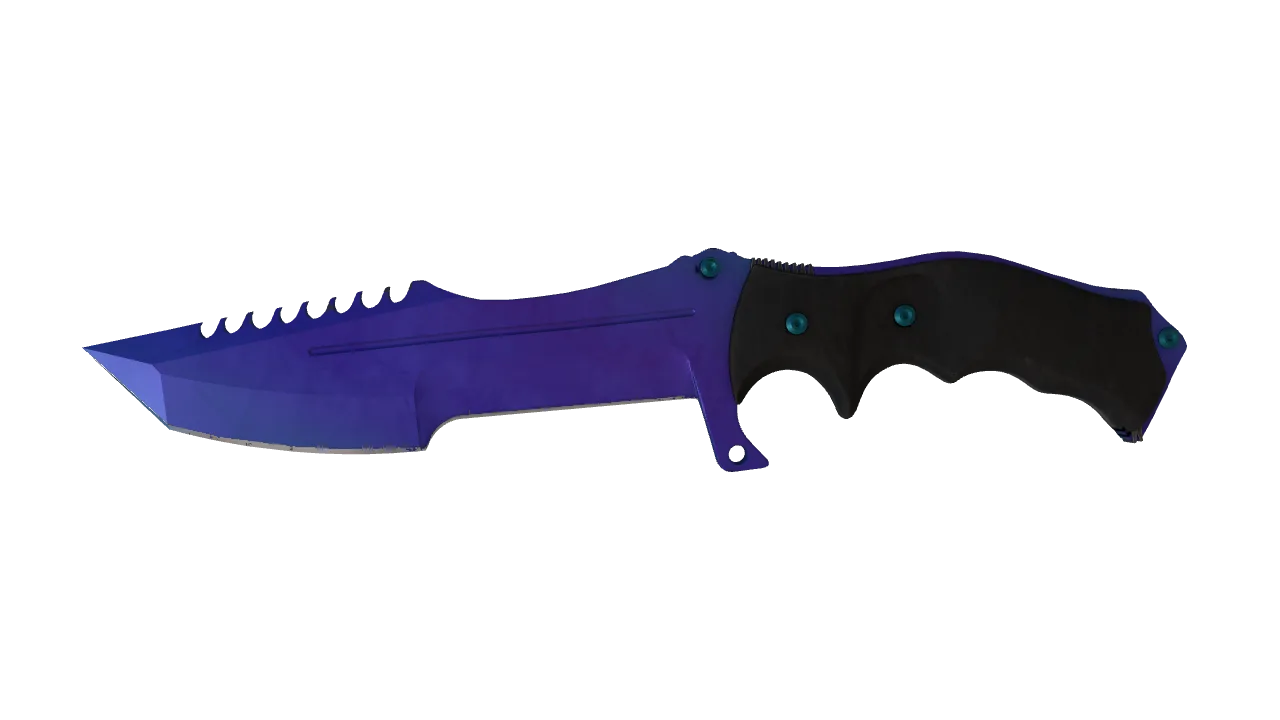 Huntsman Knife | Doppler (Sapphire) seed #213, front