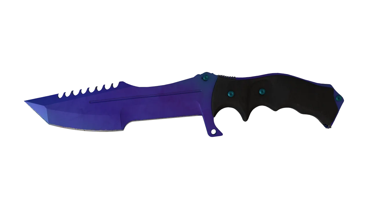 Huntsman Knife | Doppler (Sapphire) seed #233, front
