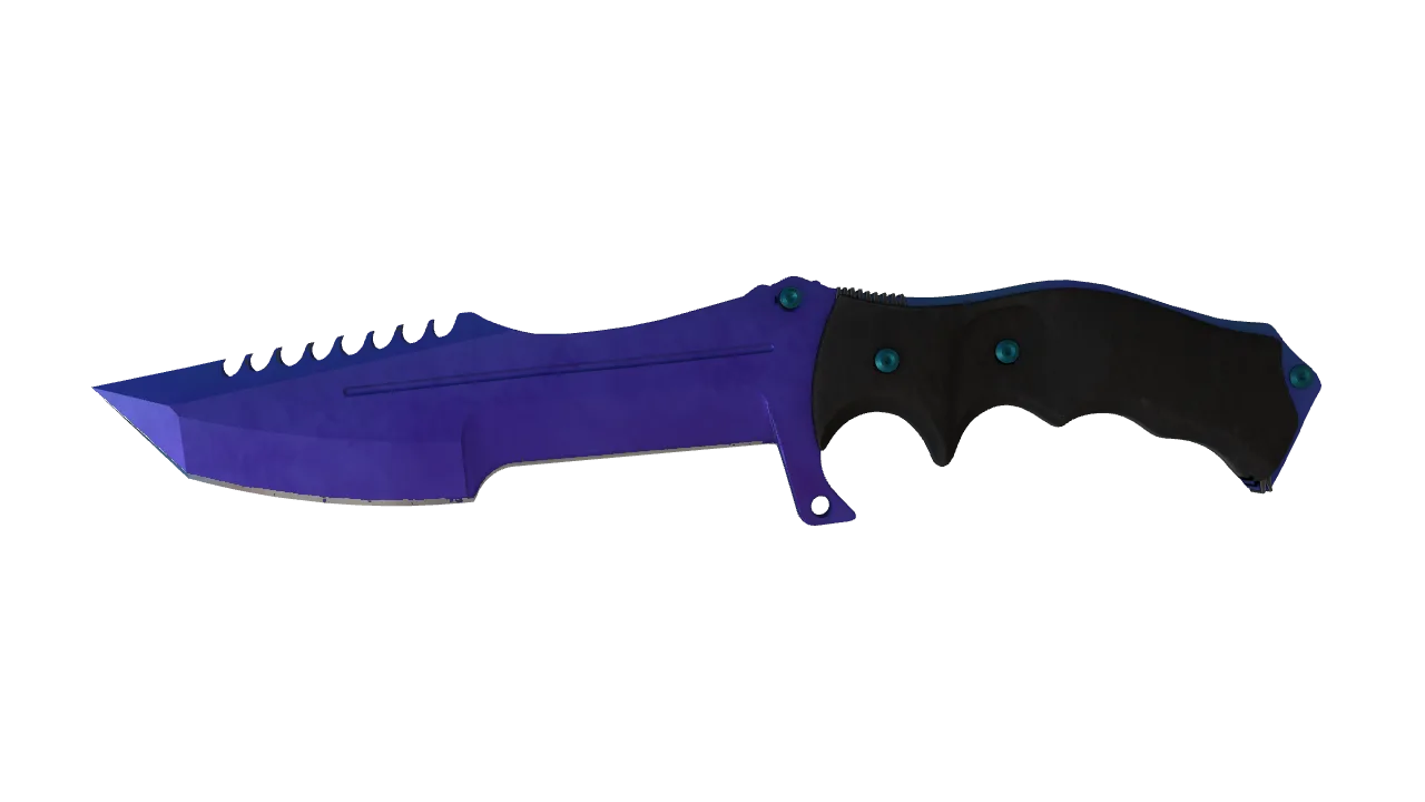 Huntsman Knife | Doppler (Sapphire) seed #242, front