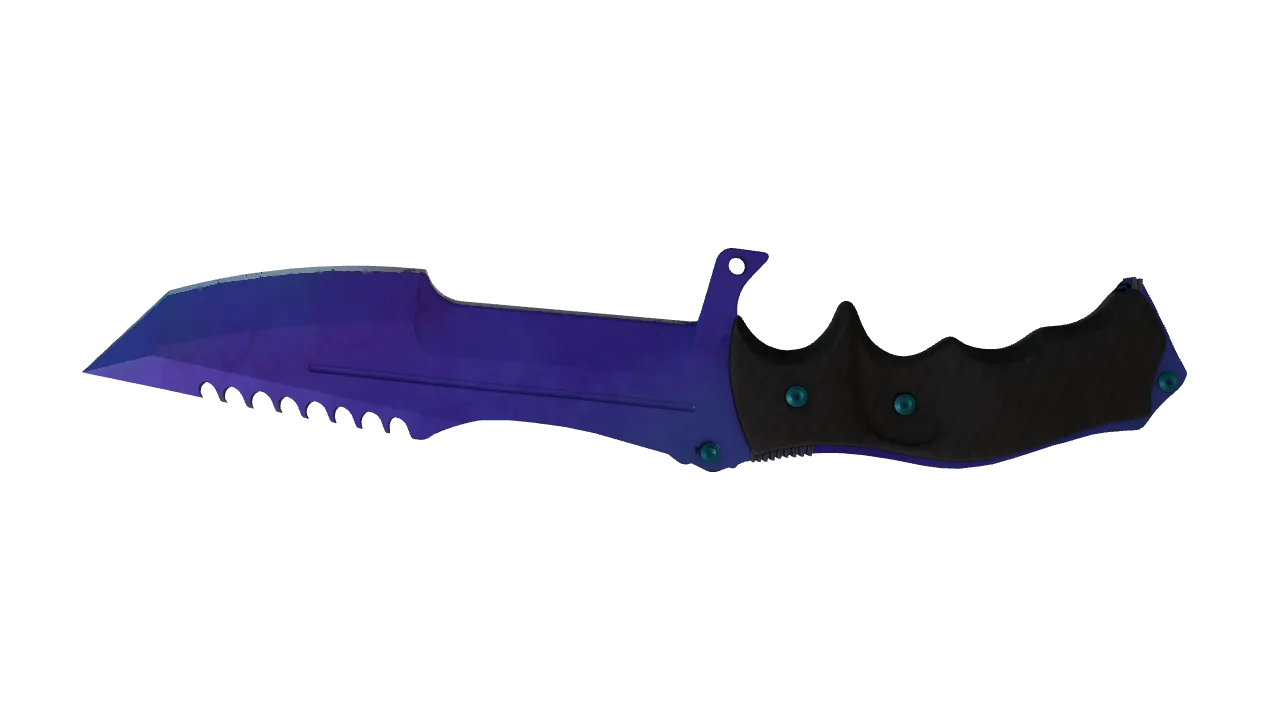 Huntsman Knife | Doppler (Sapphire) seed #245, back