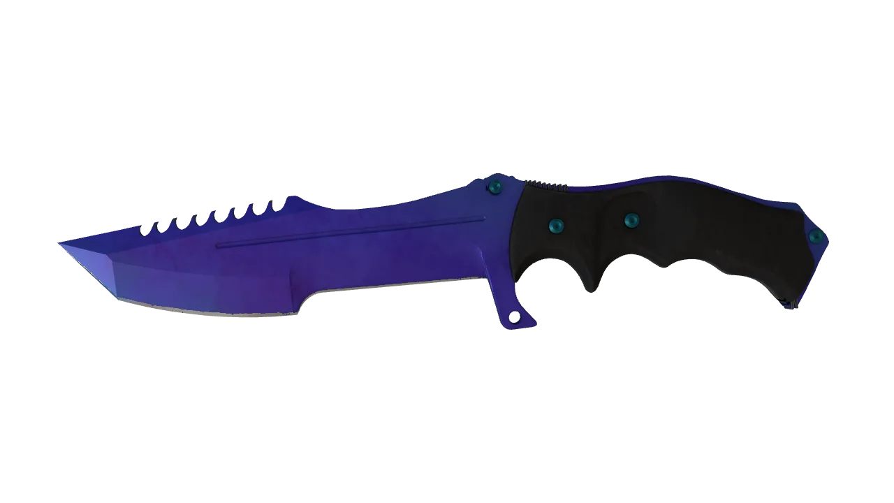 Huntsman Knife | Doppler (Sapphire) seed #245, front
