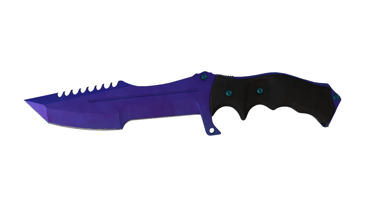 Huntsman Knife | Doppler (Sapphire) seed #261, front