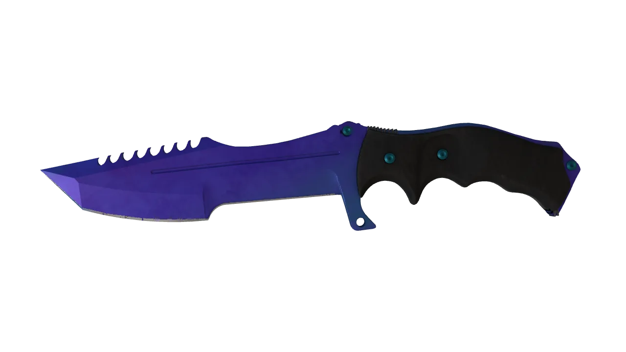 Huntsman Knife | Doppler (Sapphire) seed #278, front