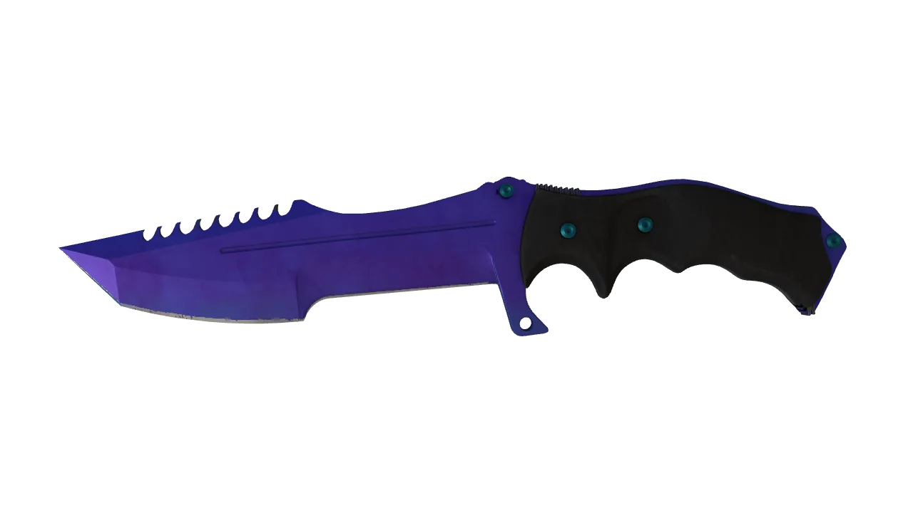 Huntsman Knife | Doppler (Sapphire) seed #288, front