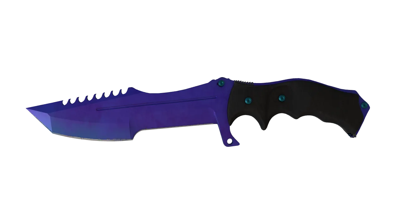 Huntsman Knife | Doppler (Sapphire) seed #319, front