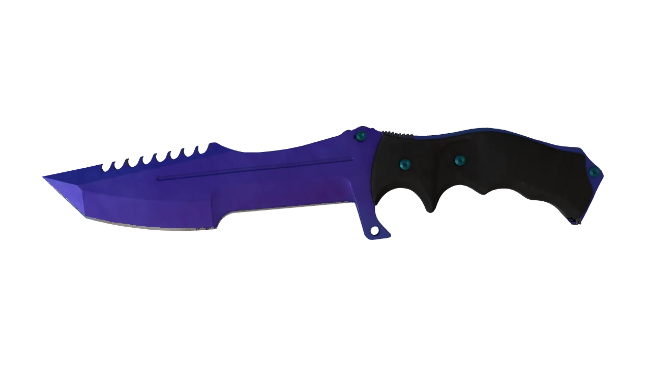 Huntsman Knife | Doppler (Sapphire) seed #330, front