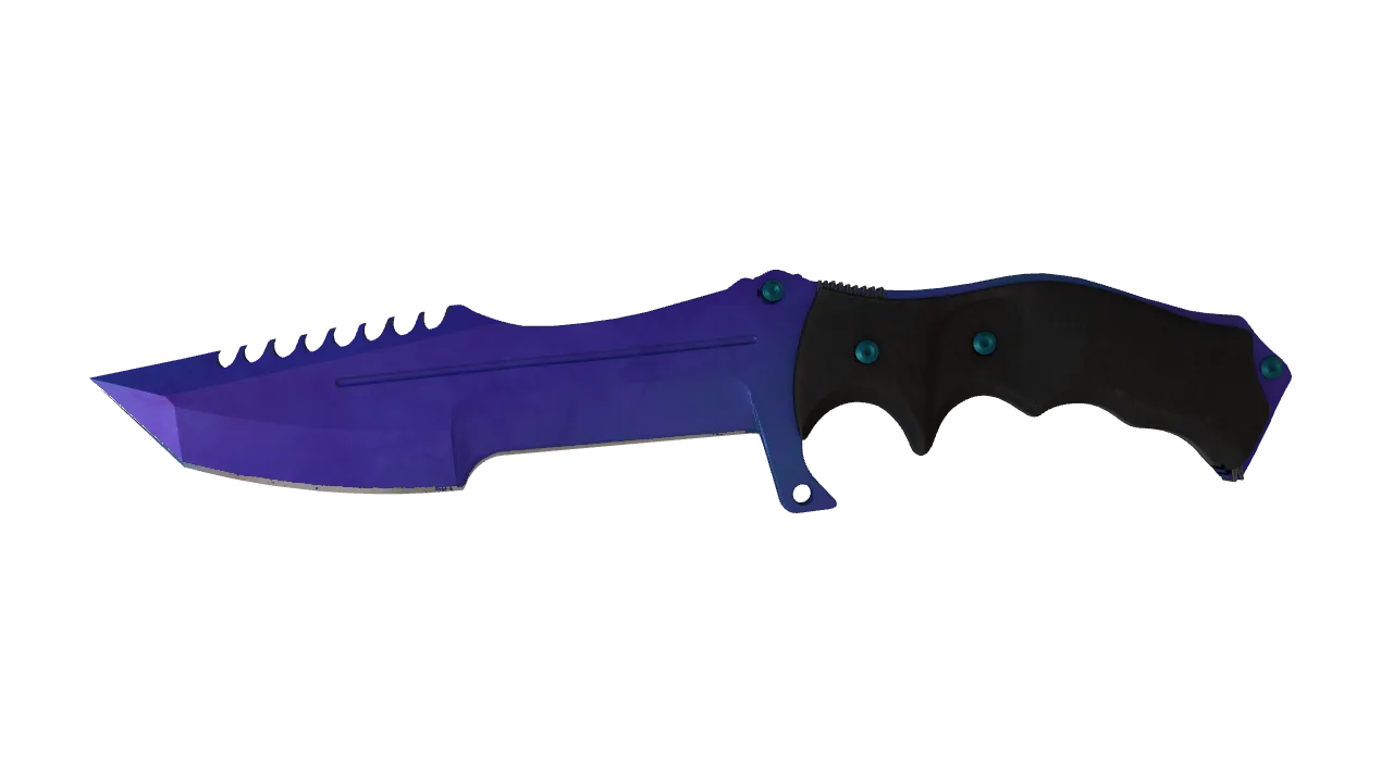 Huntsman Knife | Doppler (Sapphire) seed #345, front