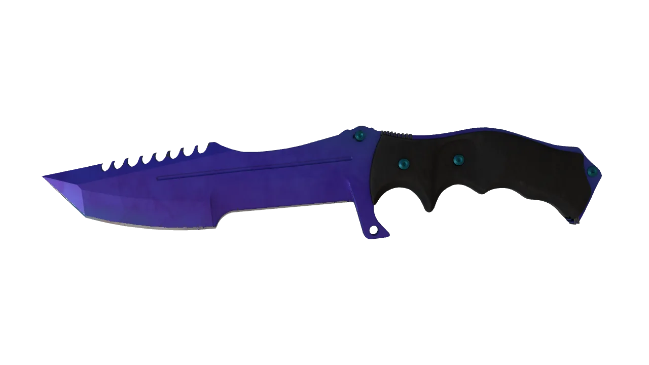 Huntsman Knife | Doppler (Sapphire) seed #36, front