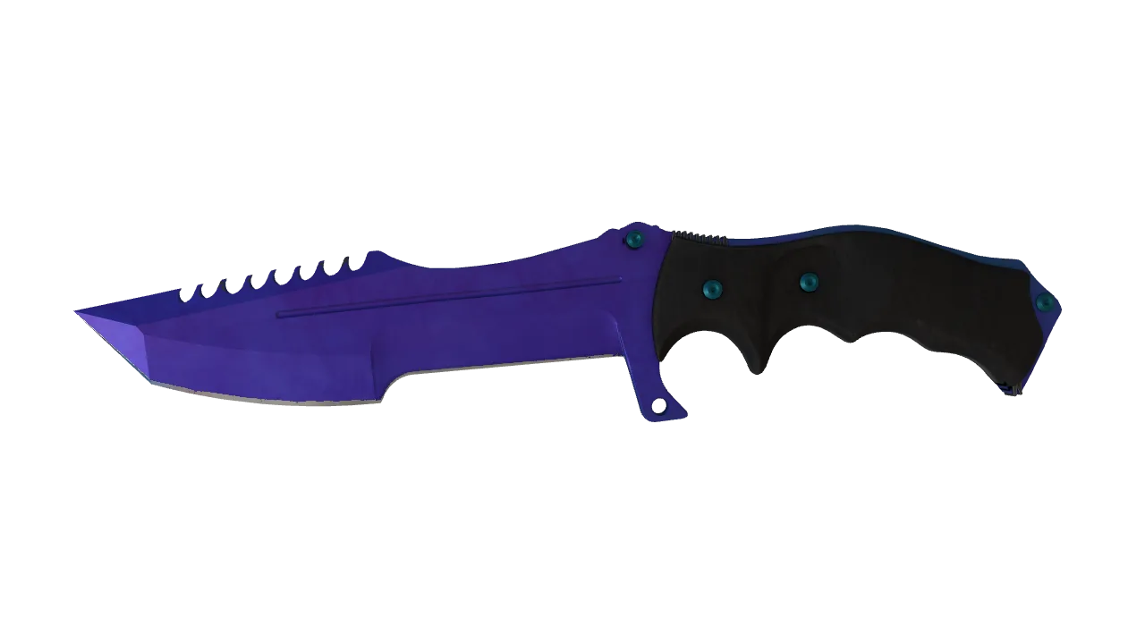 Huntsman Knife | Doppler (Sapphire) seed #403, front