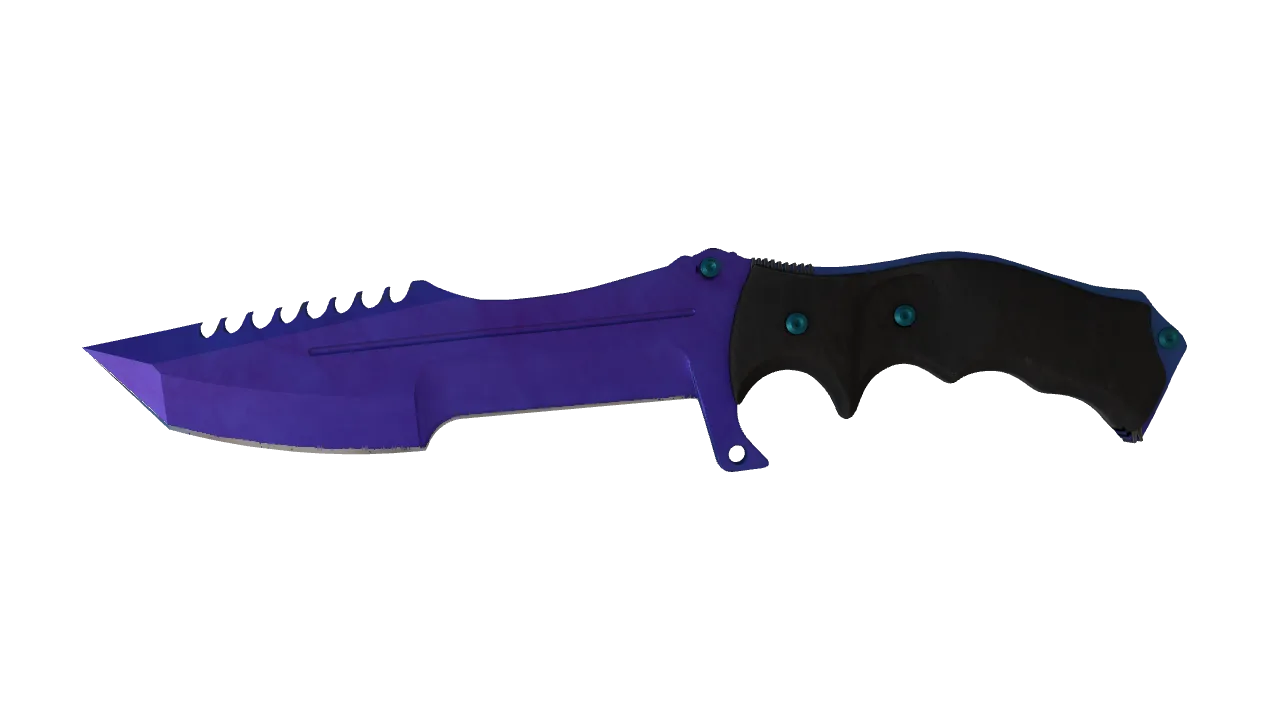 Huntsman Knife | Doppler (Sapphire) seed #41, front