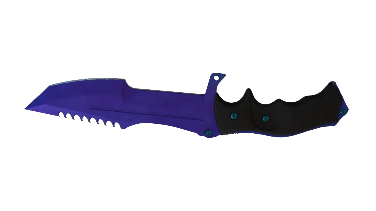 Huntsman Knife | Doppler (Sapphire) seed #417, back