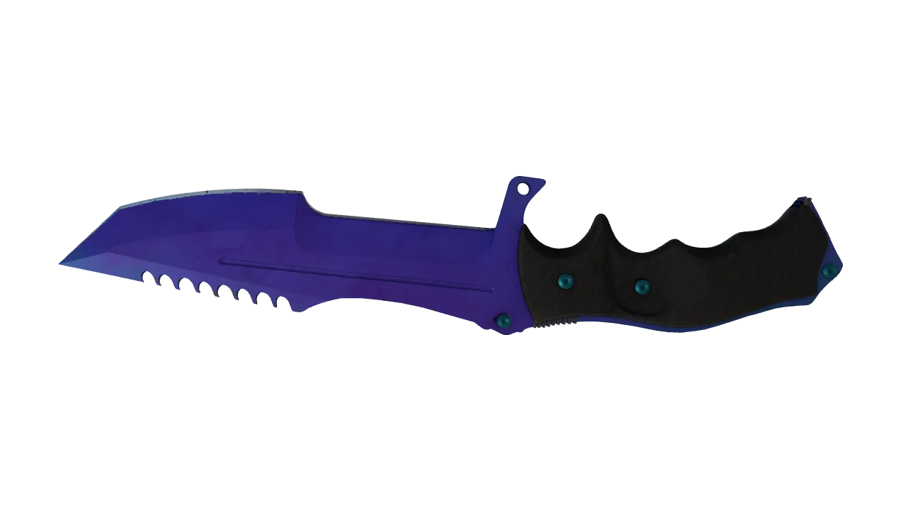 Huntsman Knife | Doppler (Sapphire) seed #449, back
