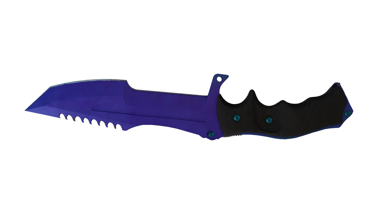 Huntsman Knife | Doppler (Sapphire) seed #557, back