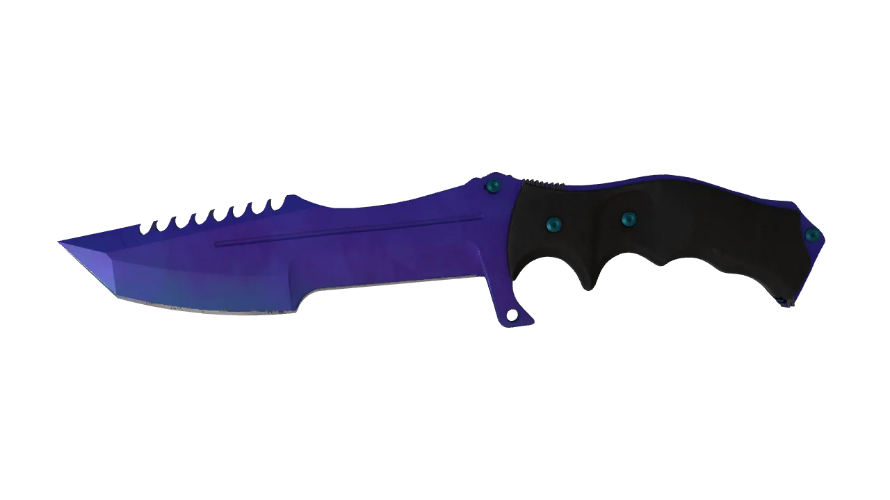 Huntsman Knife | Doppler (Sapphire) seed #563, front