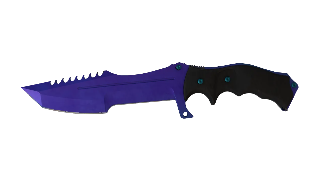 Huntsman Knife | Doppler (Sapphire) seed #601, front